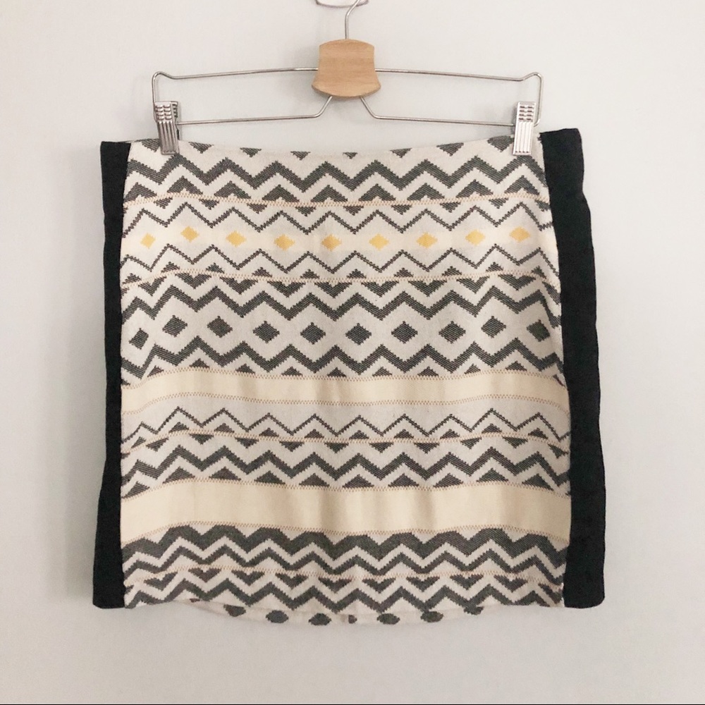 PIXLEY Anthro Diamond Print Skirt